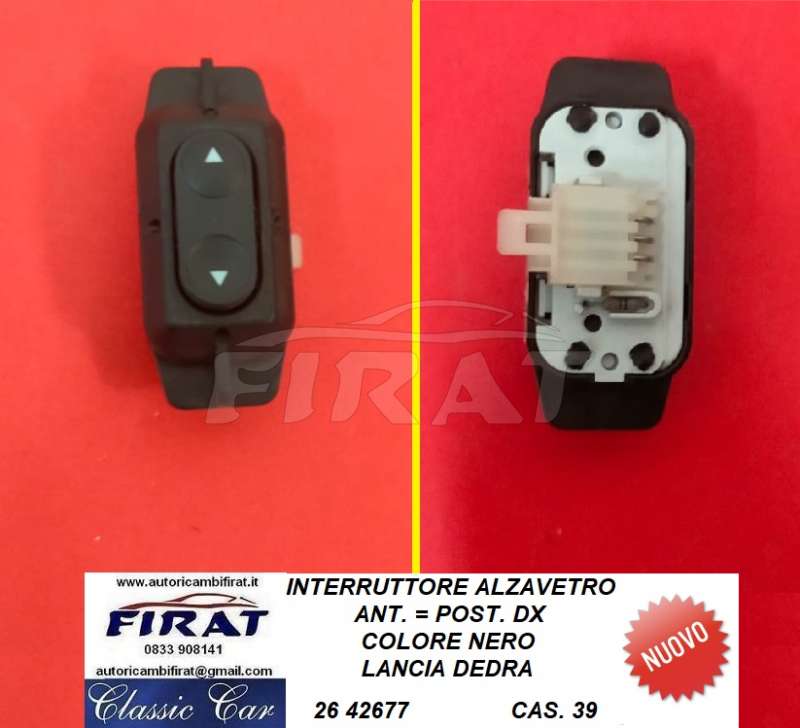 INTERRUTTORE ALZAVETRO LANCIA DEDRA DX (42677)